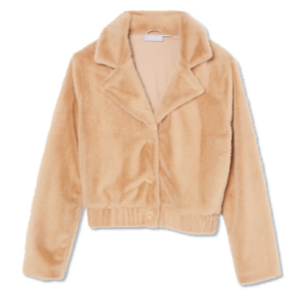 Sugar Faux Fur Crop Jacket - Picture 6 of 10